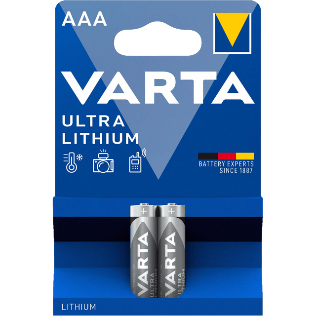 Литиеви батерии AAA - Varta Lithium AAA - 2 броя