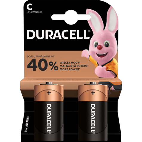 Alkaline Batteries LR14 C Duracell Basic MN1400
