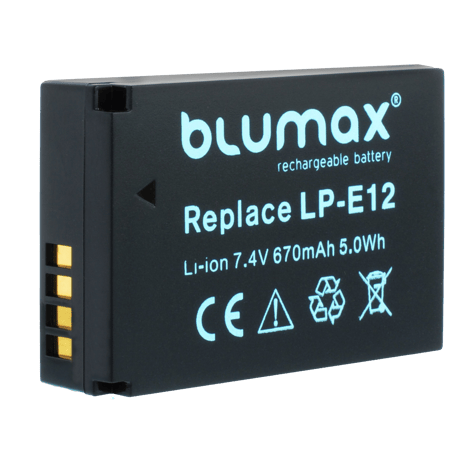 Батерия за фотоапарат Canon LP-E12, 670mAh