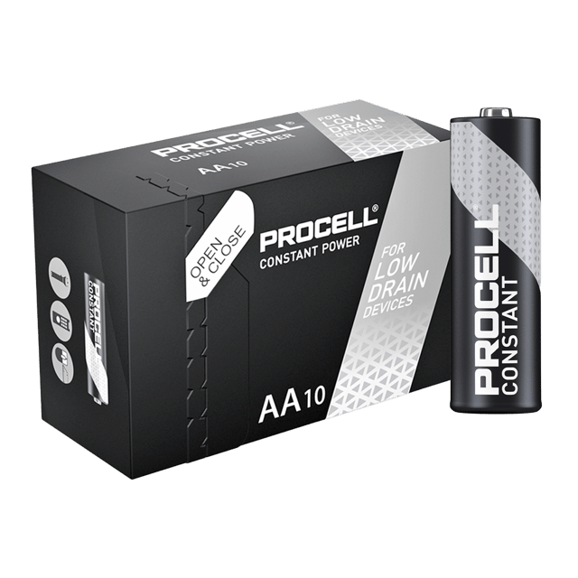 Алкални батерии АА Duracell Procell Constant MN1500 AA - 10 броя