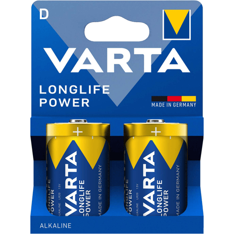 Алкални батерии LR20 - D Varta Longlife Power D размер