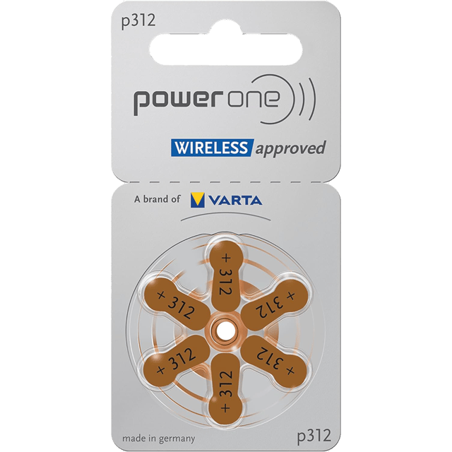 Батерии за слухов апарат 312 PowerOne P312 PR41