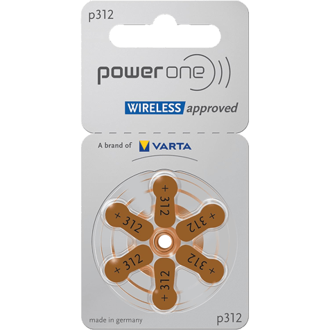 Батерии за слухов апарат 312 PowerOne P312 PR41