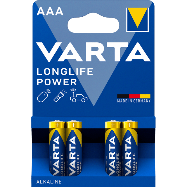 Алкални батерии ААА Varta Longlife Power AAA 1.5V
