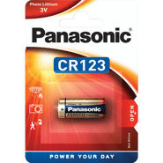 Литиева батерия CR123 Panasonic CR123A - 3V