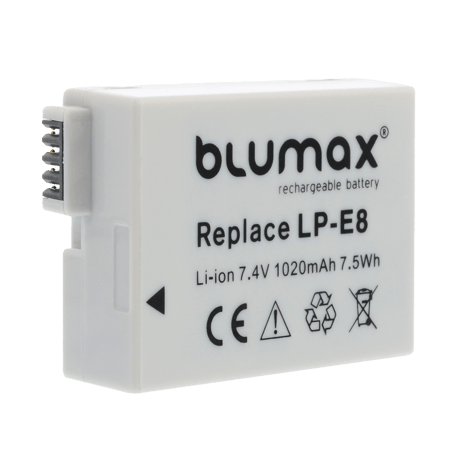 Blumax батерия за фотоапарат Canon LP-E8 1000mAh