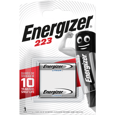 Energizer 223 CR-P2 6V lithium battery