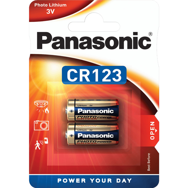 Литиеви батерии CR123 Panasonic CR123A - 3V