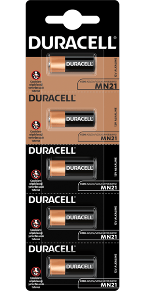 Alkaline batteries MN21 Duracell MN21 A23 - 12V - 5 pcs