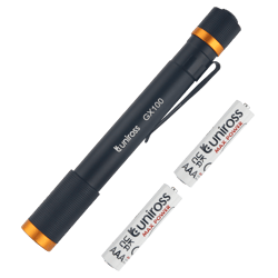UNIROSS GX100 Flashlight with 2 AAA Batteries
