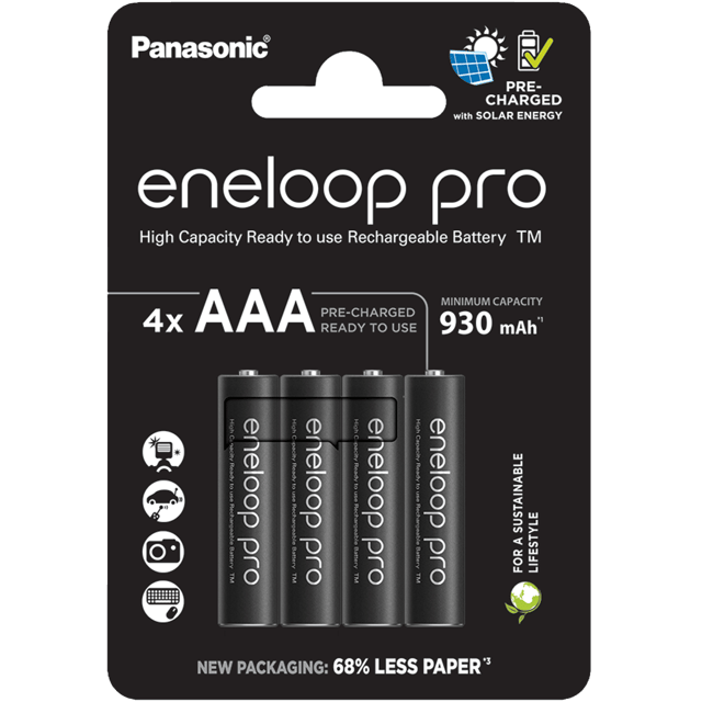 Акумулаторни батерии Panasonic Eneloop Pro AAA 930 mAh - 1.2V