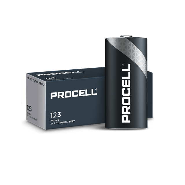 Литиеви батерии CR123A 3V Duracell Procell 10B