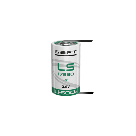 Saft LS 17330 CNR - U 2/3A Li-SOCl2 3.6V 2100 mAh Battery