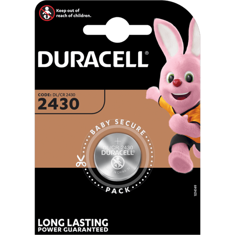Литиева батерия CR2430 Duracell DL2430 3V