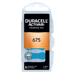 Duracell Active Air 675 Hearing Aid Batteries