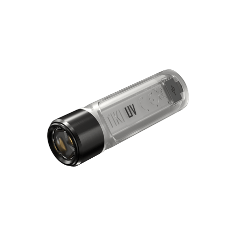Акумулаторен фенер ключодържател Nitecore TIKI 300 lm UV LED - Безцветен