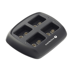 Зарядно за 4 акумулаторни батерии 9V EverActive