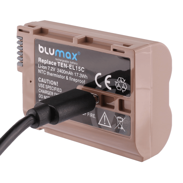 Батерия за фотоапарат Nikon EN-EL15C - 2400mAh + USB Type C