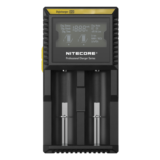 Универсално зарядно за 2 акумулаторни батерии - IMR - Li-Ion - Ni-Cd - Ni-Mh - NITECORE