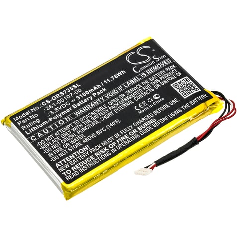 Battery for satellite communicator Garmin GPSMAP 66i inReach SE