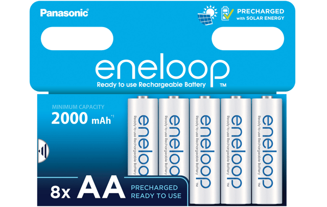 8 Акумулаторни батерии Eneloop AA 2000 mAh 