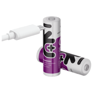 4 Акумулаторни батерии АА Uniross Li-Ion 1.5V 1500 mAh - USB - Type C