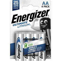 Литиеви батерии АА Energizer Ultimate Lithium - 4 броя