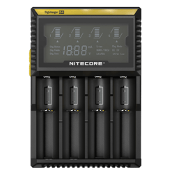 Универсално зарядно за 4 акумулаторни батерии IMR - Li-Ion - Ni-Cd - Ni-Mh - NITECORE