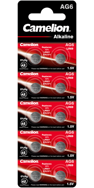 Алкални батерии AG6 Camelion - LR921 - 371 - 171