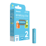 2 Акумулаторни батерии Panasonic Eneloop Lite AAA 550 mAh - 1.2V
