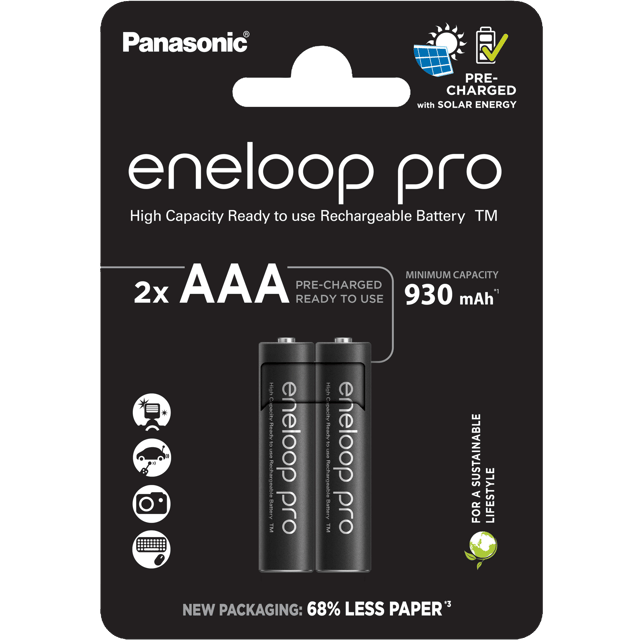 Акумулаторни батерии Panasonic Eneloop Pro AAA 930 mAh - 1.2V