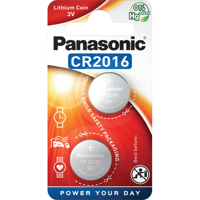 Литиеви батерии CR2016 Panasonic CR2016 - 3V