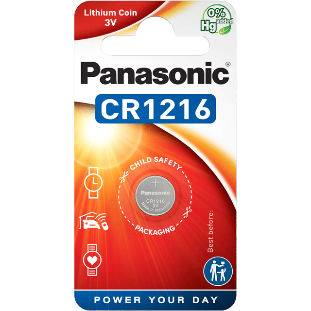 Литиева батерия CR1216 Panasonic CR1216 - 3V