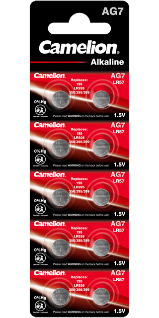 Алкални батерии AG7 Camelion - LR926 - 395 - 195