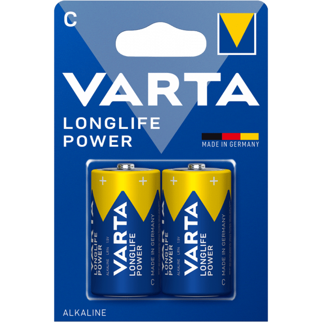 Алкални батерии LR14 C Longlife Power - Varta BL2