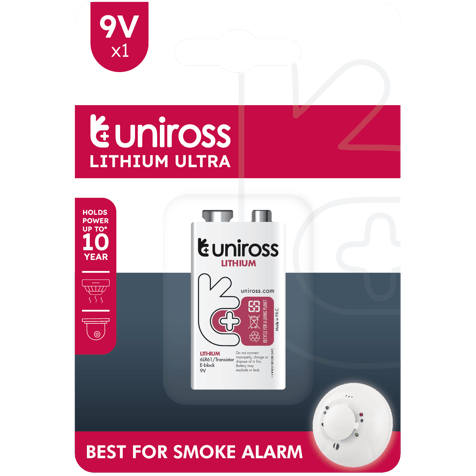 Литиева батерия CR 9V Uniross Ultra Lithium