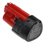 Батерия за винтоверт Milwaukee M12 B3 XC M12 B4 XC - 12V 2000 mAh