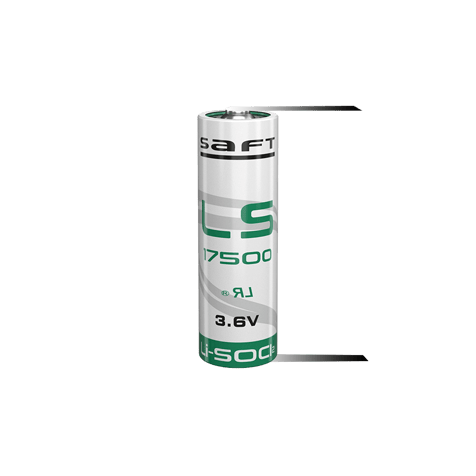 SAFT LS17500 Battery 3.6V 3600 mAh U-plate