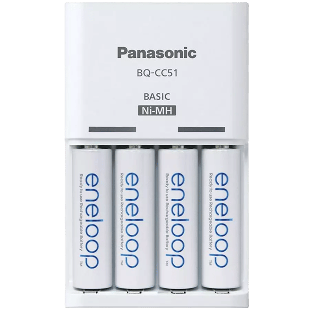 Зарядно за акумулаторни батерии АА/ААА Panasonic Eneloop с 4 АА х 1900 mAh