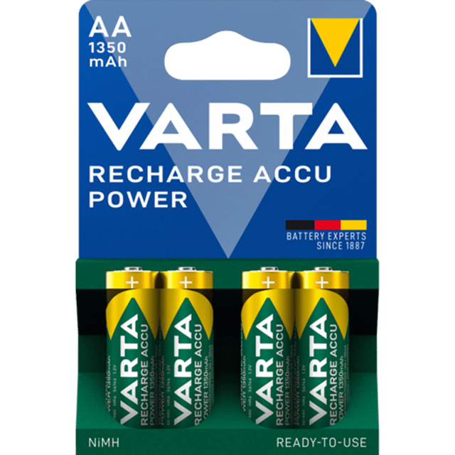 Акумулаторни батерии АА Varta Power AA - 1350 mAh - 1.2V