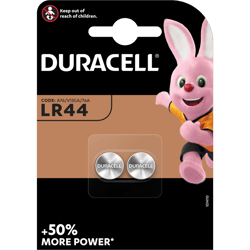 Алкални батерии LR44 - AG13 - Duracell LR44 - 1.5V - 2 броя