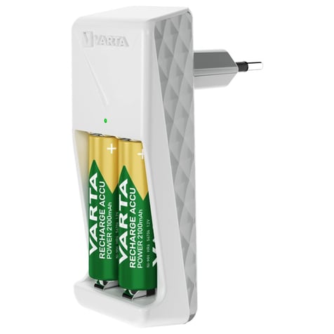 Мини зарядно за акумулаторни батерии VARTA с 2 батерии АА 2100 mAh