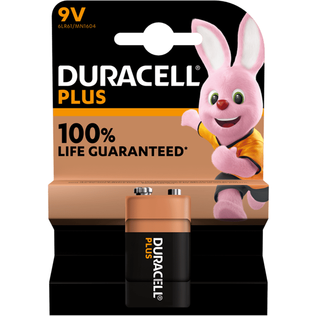 Алкална батерия 9V - Duracell Plus Power MN1604 9V