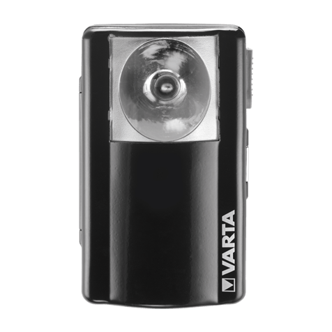 Класически метален фенер Varta Palm Light с батерия 3R12