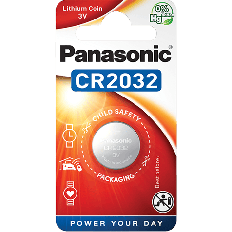 Литиева батерия CR2032 Panasonic CR2032 - 3V