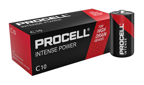 Duracell Procell Intense MN1400 LR14 C alkaline batteries 10 pack