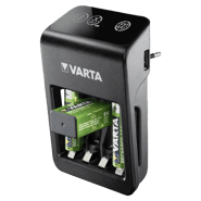 Зарядно за акумулаторни батерии VARTA Plug Charger+ с 4 батерии AA 2100 mAh и слот за 9V батерия
