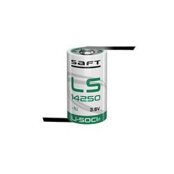 Батерия Saft LS14250-CNR 3.6V 1/2AA - 1200 mAh с пластини разнопосочни