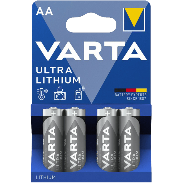 Литиеви батерии АА Varta Lithium AA - 4 броя