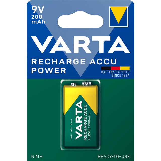 Акумулаторна батерия 9V Varta Power 9V - 200 mAh
